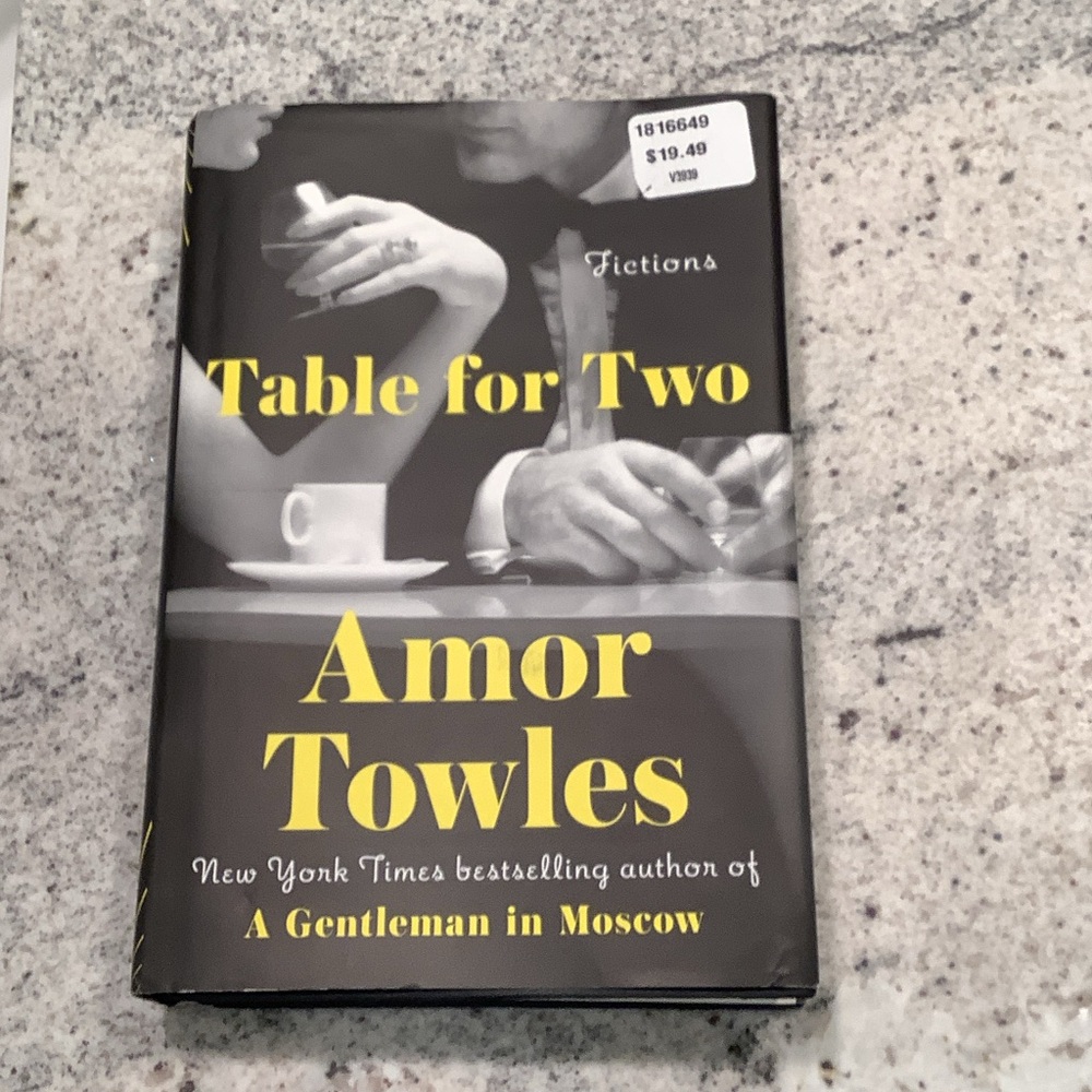 Table for Two by Amor Towles Hardcover